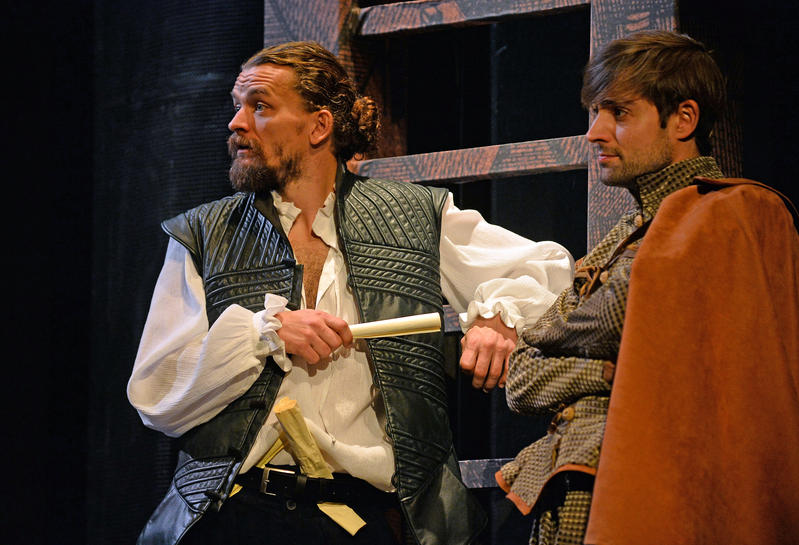 S Alešem Slaninou v inscenaci Zamilovaný Shakespeare